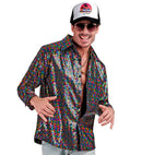 Party Fashion Shirt  Multicolor Sequin Shirt 