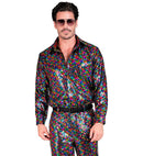 Party Fashion Shirt  Multicolor Sequin Shirt 