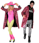 Party Fashion Coat  Pink Animalier Sequin Coat 