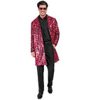 Party Fashion Coat  Pink Animalier Sequin Coat 