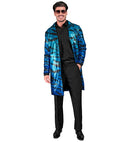 Party Fashion Coat  Blue Waves Sequin Coat 