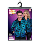 Party Fashion Bomber  Blue Waves Sequin Bomber 