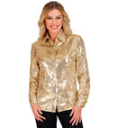 Party Fashion Shirt  Gold Sequin Shirt 