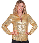 Party Fashion Shirt  Gold Sequin Shirt 