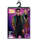 Party Fashion Coat  Rainbow Animalier Tiger Sequin Coat 