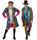 Party Fashion Coat  Rainbow Animalier Leopard Sequin Coat 