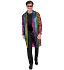 Party Fashion Coat  Rainbow Animalier Leopard Sequin Coat 