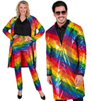 Party Fashion Coat  Rainbow Sequin Coat 