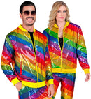 Party Fashion Bomber  Rainbow Sequin Bomber 