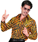 Party Fashion Shirt  Animalier Tiger Sequin Shirt 