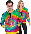 Party Fashion Bomber  Tie Dye Sequin Bomber 