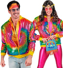 Party Fashion Bomber  Tie Dye Sequin Bomber 