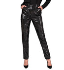 Party Fashion Pants  Black Sequin Pants 