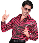 Party Fashion Shirt  Pink Animalier Sequin Shirt 