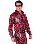 Party Fashion Shirt  Pink Animalier Sequin Shirt 