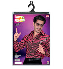 Party Fashion Shirt  Pink Animalier Sequin Shirt 