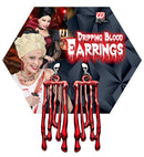 Pairs Of Dripping Blood Earrings