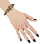 Antiqued Gold Bat Bracelet