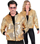 Party Fashion Bomber  Gold Sequin Bomber 