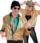 Party Fashion Bomber  Gold Sequin Bomber 