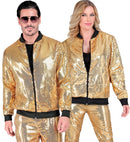 Party Fashion Bomber  Gold Sequin Bomber 
