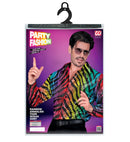 Party Fashion Shirt  Rainbow Animalier Tiger Sequin Shirt 
