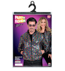 Party Fashion Bomber  Multicolor Sequin Bomber 