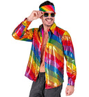 Party Fashion Shirt  Rainbow Sequin Shirt 