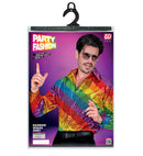 Party Fashion Shirt  Rainbow Sequin Shirt 