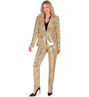 Party Fashion Pants  Gold Sequin Pants 