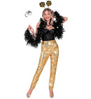 Party Fashion Pants  Gold Sequin Pants 