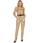 Party Fashion Pants  Gold Sequin Pants 