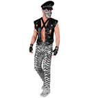 Party Fashion Pants  Animalier Zebra Sequin Pants 