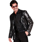 Party Fashion Jacket  Black Sequin Jacket 