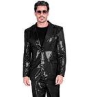Party Fashion Jacket  Black Sequin Jacket 