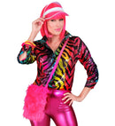 Party Fashion Shirt  Rainbow Animalier Tiger Sequin Shirt 