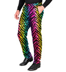 Party Fashion Pants  Rainbow Animalier Tiger Sequin Pants 