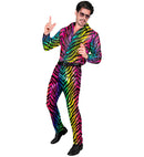 Party Fashion Pants  Rainbow Animalier Tiger Sequin Pants 