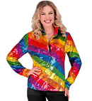 Party Fashion Shirt  Rainbow Sequin Shirt 