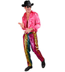 Party Fashion Pants  Rainbow Animalier Leopard Sequin Pants 