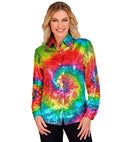 Party Fashion Shirt  Tie Dye Sequin Shirt 