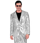 Party Fashion Jacket  Silver Sequin Jacket 