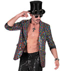 Party Fashion Jacket  Multicolor Sequin Jacket 