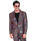 Party Fashion Jacket  Multicolor Sequin Jacket 