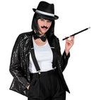 Party Fashion Jacket  Black Sequin Jacket 