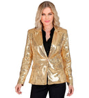 Party Fashion Jacket  Gold Sequin Jacket 