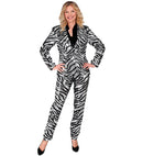 Party Fashion Pants  Animalier Zebra Sequin Pants 