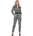 Party Fashion Pants  Animalier Zebra Sequin Pants 