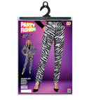 Party Fashion Pants  Animalier Zebra Sequin Pants 