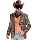 Party Fashion Jacket  Animalier Leopard Sequin Jacket 